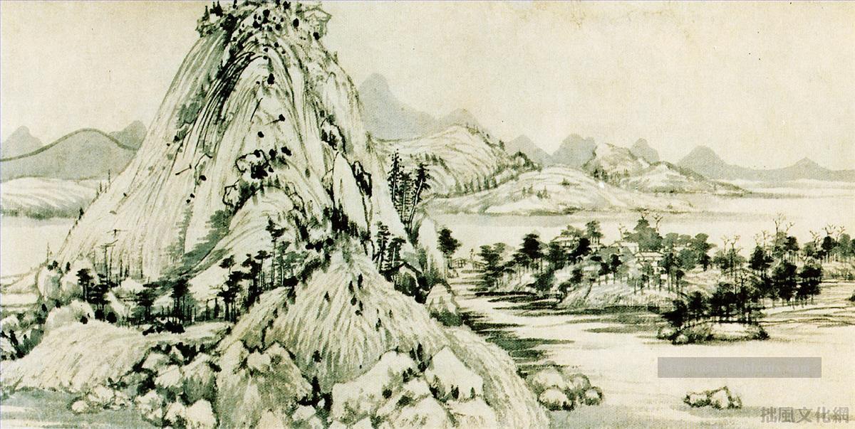 Huang gongwant Fuchun Montagne chinoise traditionnelle Peintures à l'huile
